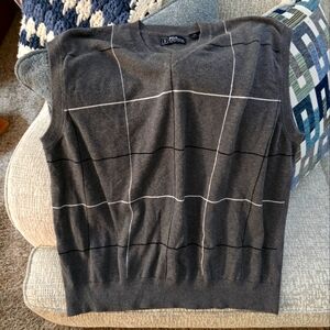 Excellent Condition like New PGA Tour v-neck sweater vest XXL argyle gray
